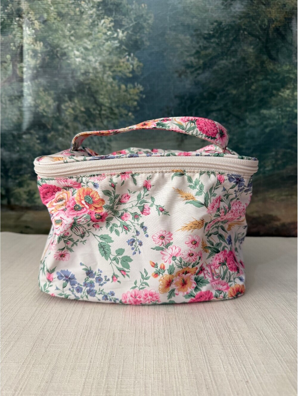 Ralph Lauren Floral Quilted Cosmetic Train Case